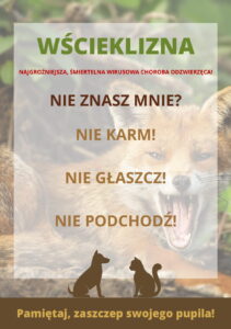 Ulotka o wściekliźnie