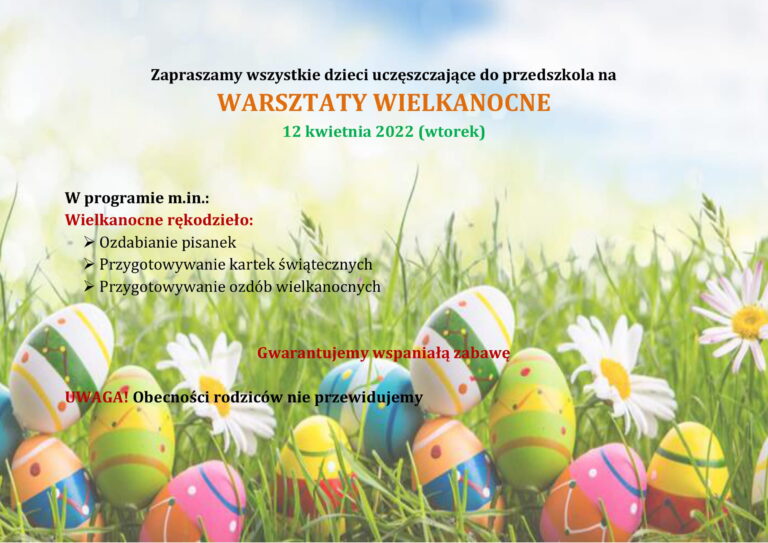 Warsztaty Wielkanocne