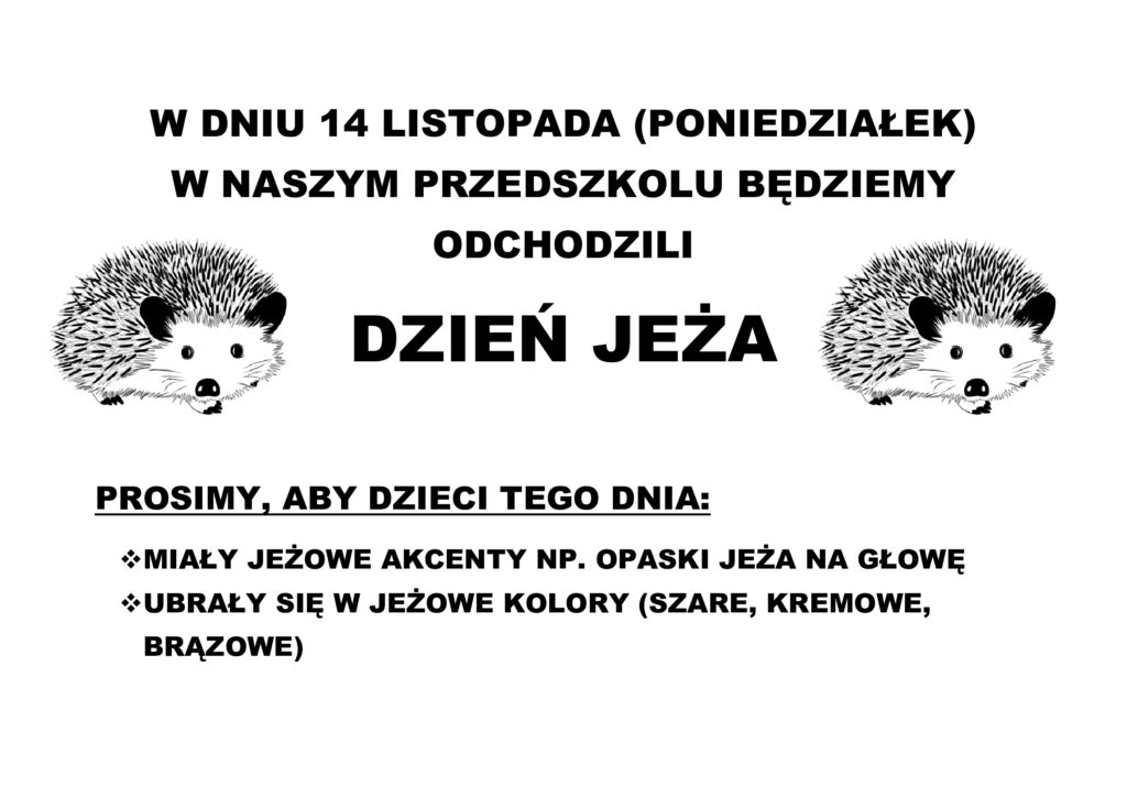 Dzień jeża.