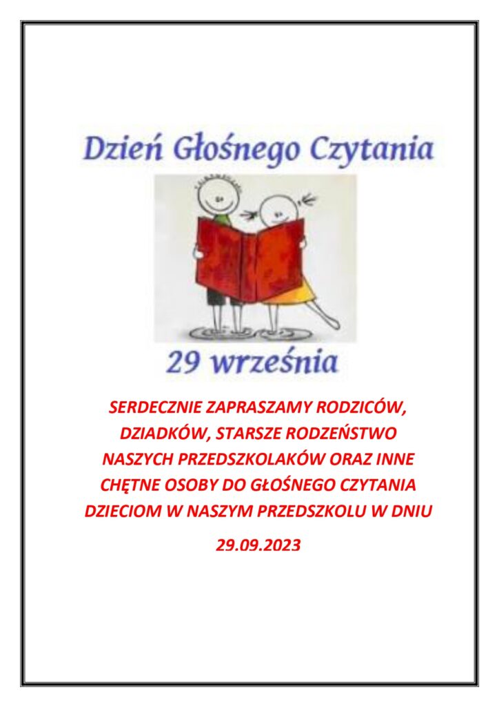 Dzień głosnego Czytania