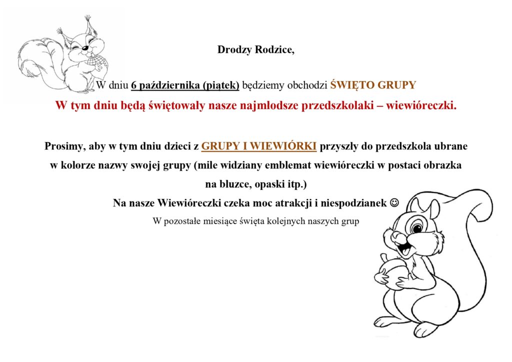 Dzień grupy I