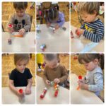 Dzieci wykonują świąteczne prace plastyczne (2)